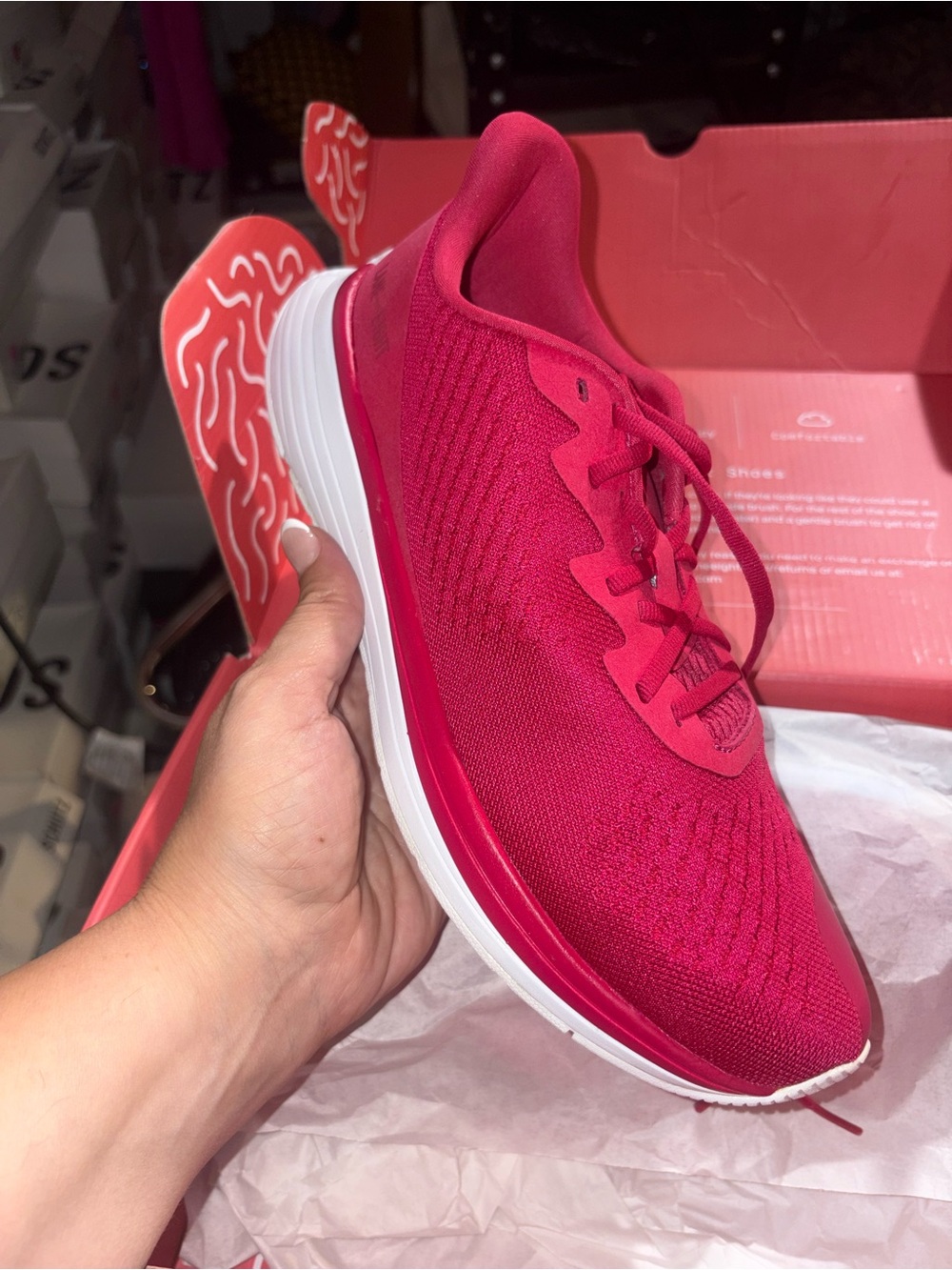 Lightweight Women’s Athletic Sneaker in Vibrant Pink